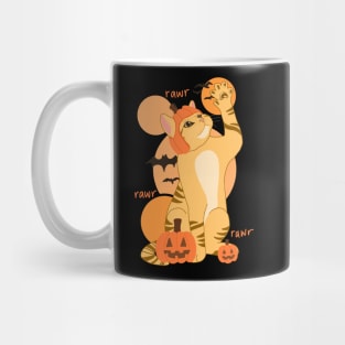 HALLOWEEN PUMPKIN ORANGE CAT Mug